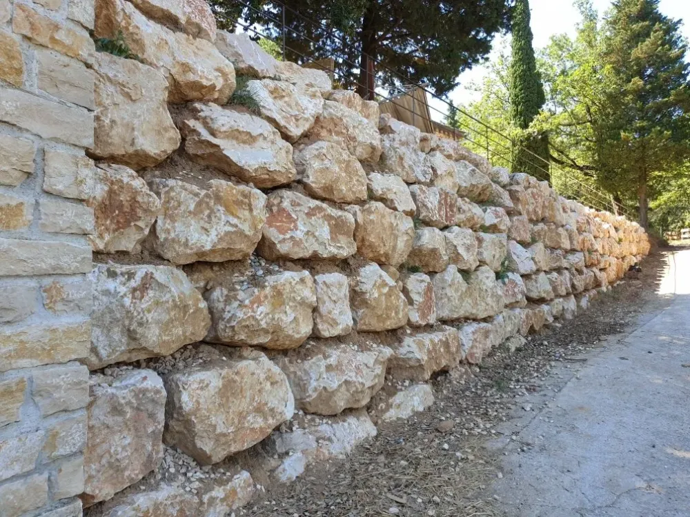 Mur blocs ornement